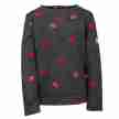 Papillon Donkergrijze Sweatshirt met Kusjes Uitverkoop