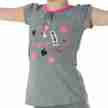 T-shirt Grijs Papillon Roze Print Dans Shirt voor Kinderen in de uitverkoop