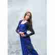 Grishko 0403PT Bowie Warm-Up Unitard Lang Blauw