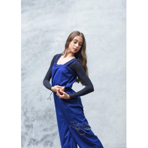 Grishko 0403PT Bowie Warm-Up Unitard Lang Blauw