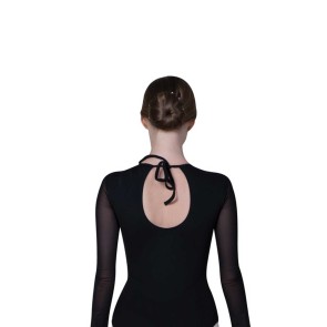 Sansha balletpak dames lange mesh mouwen achterkant 