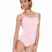 SoDanca E11010 roze dames balletpak mesh bandjes voorkant