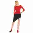 Rumpf CORDOBA Dames Latin Rok met asymmetrische vorm