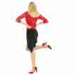 Rumpf CORDOBA Dames Latin Rok met asymmetrische vorm