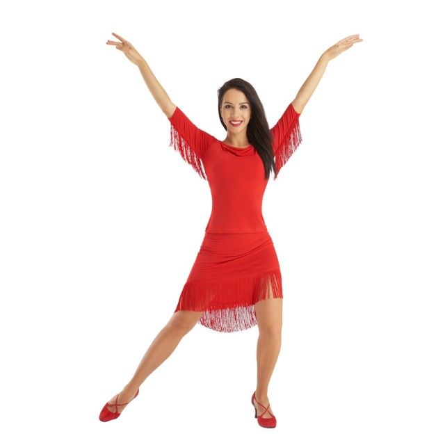 Rumpf LOUISIANA Dames Rok met franjes