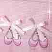 Roze danstasje met glitters en balletschoenen print voor balletspullen Katz KB100