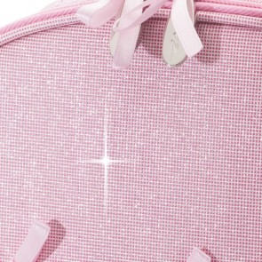Roze danstasje met glitters voor balletspullen Katz KB100