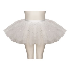 Katz witte tutu glitters kort