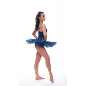 Katz glinsterende ballet tutu licht blauw zijkant