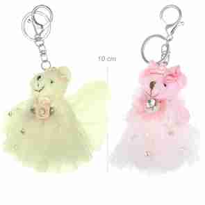 Alista Sleutelhanger Ballerina met strass-steentjes