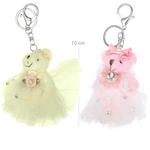 Alista Sleutelhanger Ballerina met strass-steentjes