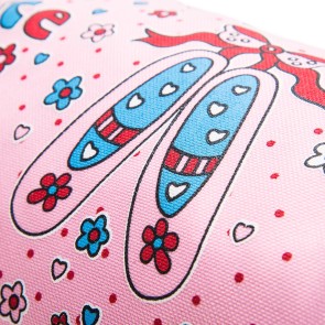 Rumpf Ballettasje roze voor kinderen met poiteshoes