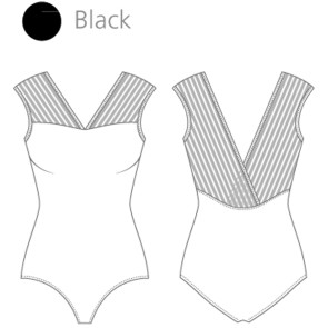 Lulli balletpak voor dames banden over de rug patroon
