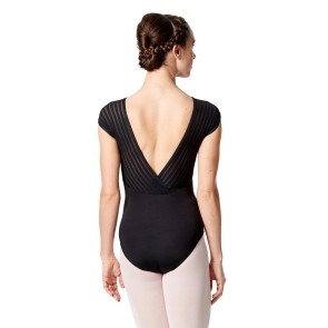 Lulli dames balletpak zonder mouwen lage rug zwart achterkant