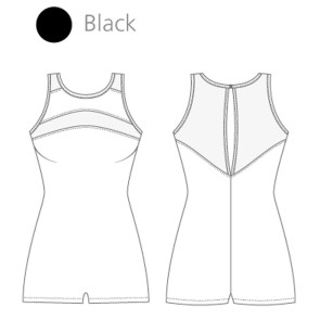 Lulli LUF548 dames balletpak zonder mouwen patroon 