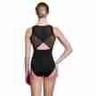 Lulli LUF442 dames balletpak met ronde hals wit achterkant 