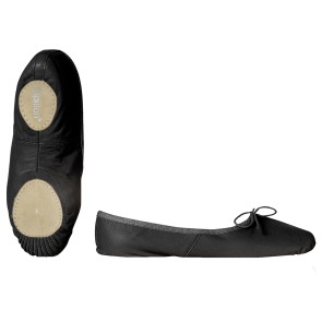 Papillon PA1002 Lederen Balletschoenen met Splitzool Zwart