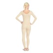 Capezio TB114 unitard lange mouwen nude achterkant