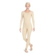 Capezio TB114 unitard lange mouwen nude voorkant