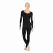 Capezio TB114 unitard lange mouwen zwart achterkant 