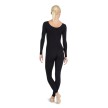 Capezio TB114 unitard lange mouwen zwart achterkant 