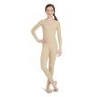 Capezio Lange Mouwen Meisjes Unitard nude