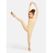 Capezio Lange Mouwen Meisjes Unitard nude flexibel