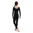 Capezio Lange Mouwen Meisjes Unitard zwart