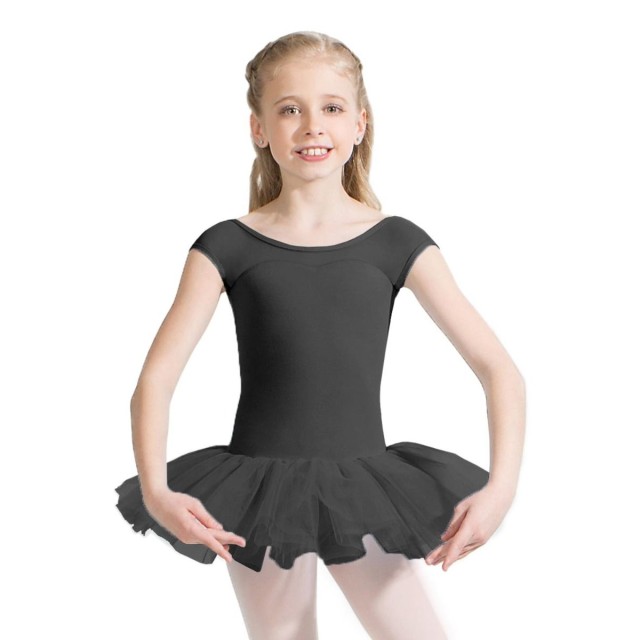 Capezio meisjes Tutu-Jurk met kapmouwtjes zwart