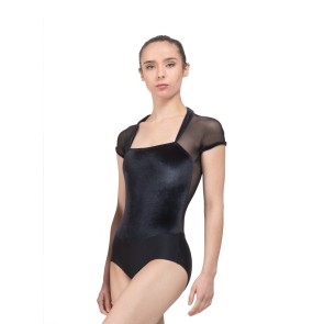 Ballet Rosa Vamp Fluwelen Balletpak Zwart Voorkant