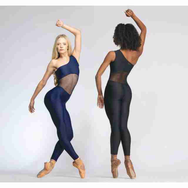 Ballet Rosa Unitard met Schouderbandje en Open Middel