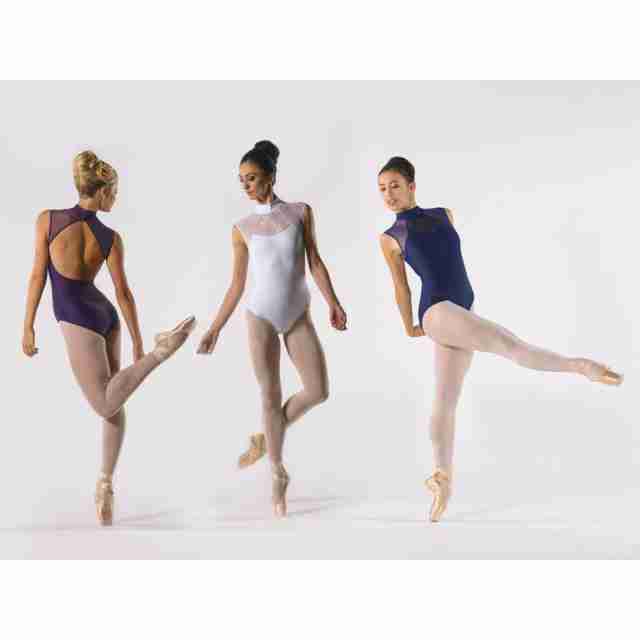 Ballet Rosa Anita met Hoge Halslijn en Open Rug