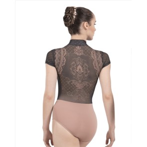 Ballet Rosa Eve Fluwelen Balletpak Nude en Zwart