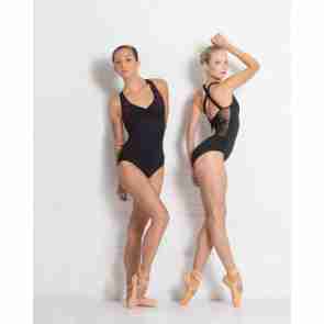 Ballet Rosa Anette Halter balletpak met V-Hals en Open Rug
