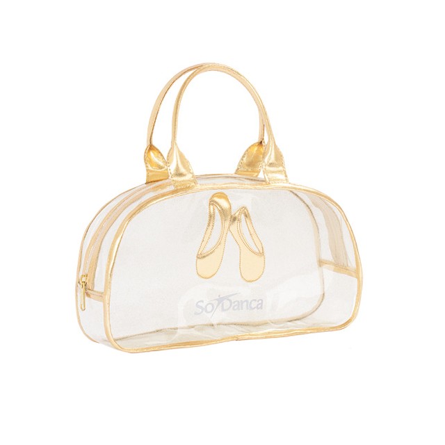 sodanca gouden kleur doorzichtige kleine ballet tasje bg-662