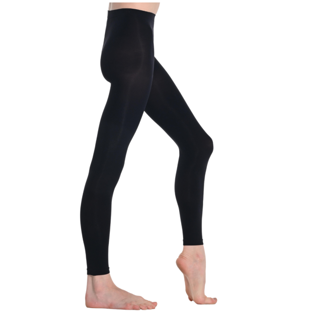 Dansez-Vous P102 Voetloze Balletpanty zwart lengte tot de enkel