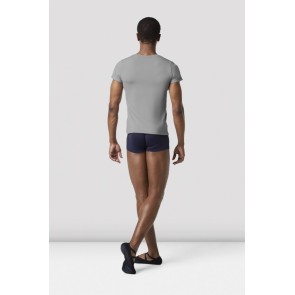 Bloch MT008 heren t-shirt korte mouwen grijs achterkant 