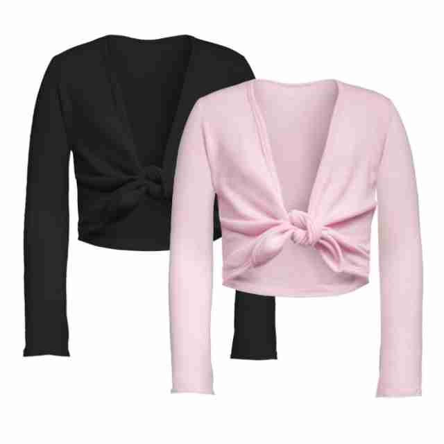 Alista Dancer Basics Cardigan Zwart Wikkelvest voor Kinderen