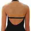 Capezio BD102 zwart dames balletpak met dunne bandjes 