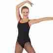 Capezio MC110 zwart balletpak met spaghettibandjes voor dames 