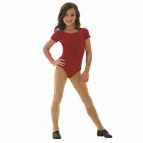 Capezio Korte Mouwen Leotard met x-bandjes  BD103C