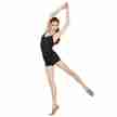 Capezio balletpak met verstelbare bandjes zwart 