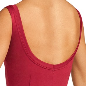 Capezio BX201 kinderballetpak met brede bandjes en lage rug rood 