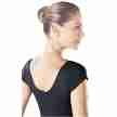 SoDanca E10712 comfortabel dames balletpak ronde hals korte mouwen achterkant
