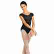 Capezio BX400 balletpakje met korte mouwen zwart 