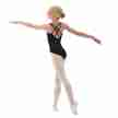Capezio BD105C zwart balletpak met dubbele gekruiste bandjes dames 