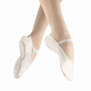 Alista Dancer Basics  Witte balletschoenen van leer - met doorlopende zool - Elite