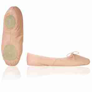 Papillon Lederen Balletschoenen met Splitzool PA1002 roze