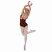 Capezio CC102 dames balletpak met spaghettibandjes donkerrood