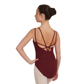 Capezio CC122 dames balletpak met dubbele spaghettibandjes achterkant 